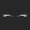 Eyelashes Helmet Sticker Set