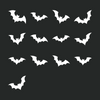 Bats Helmet Sticker Set