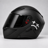 Sad Face Helmet Sticker