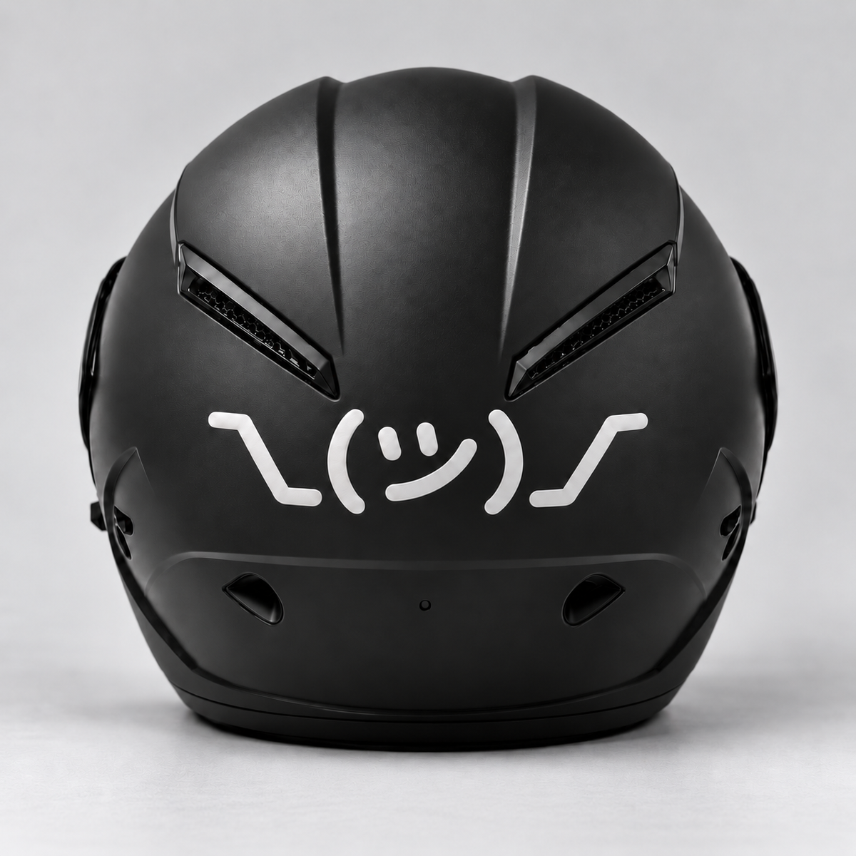 Notobyn shrug sticker - back helmet view