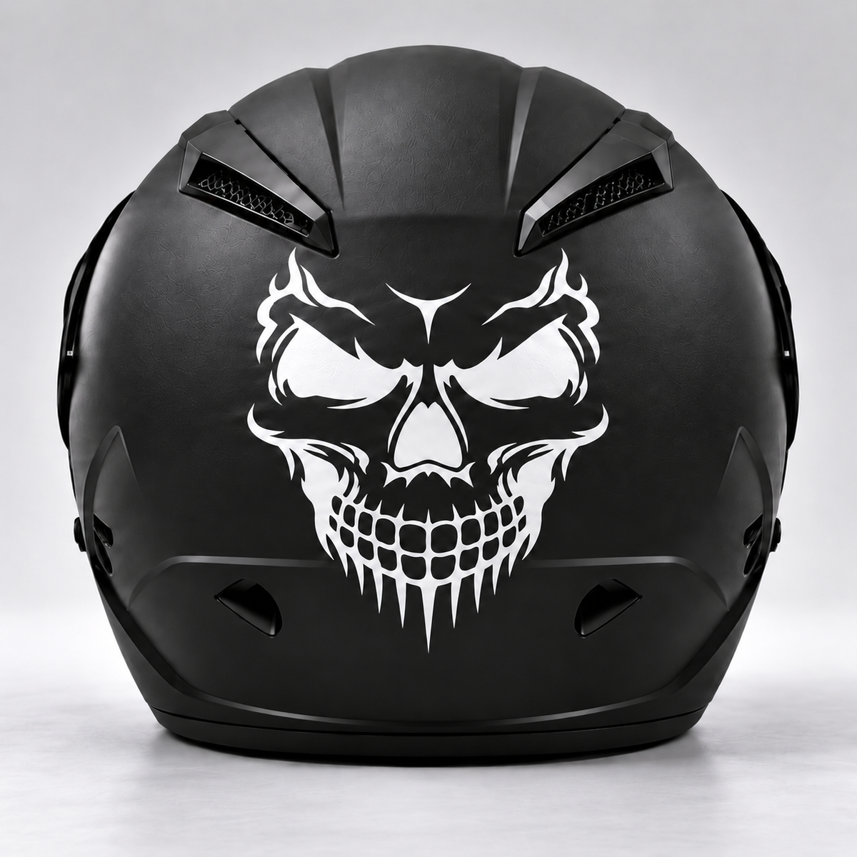 Skull Helmet Sticker — back helmet view