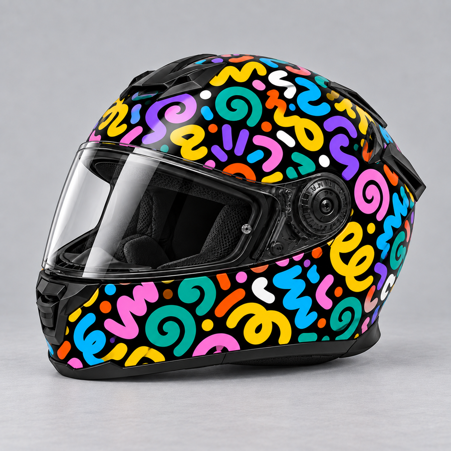 Squiggle Helmet Wrap