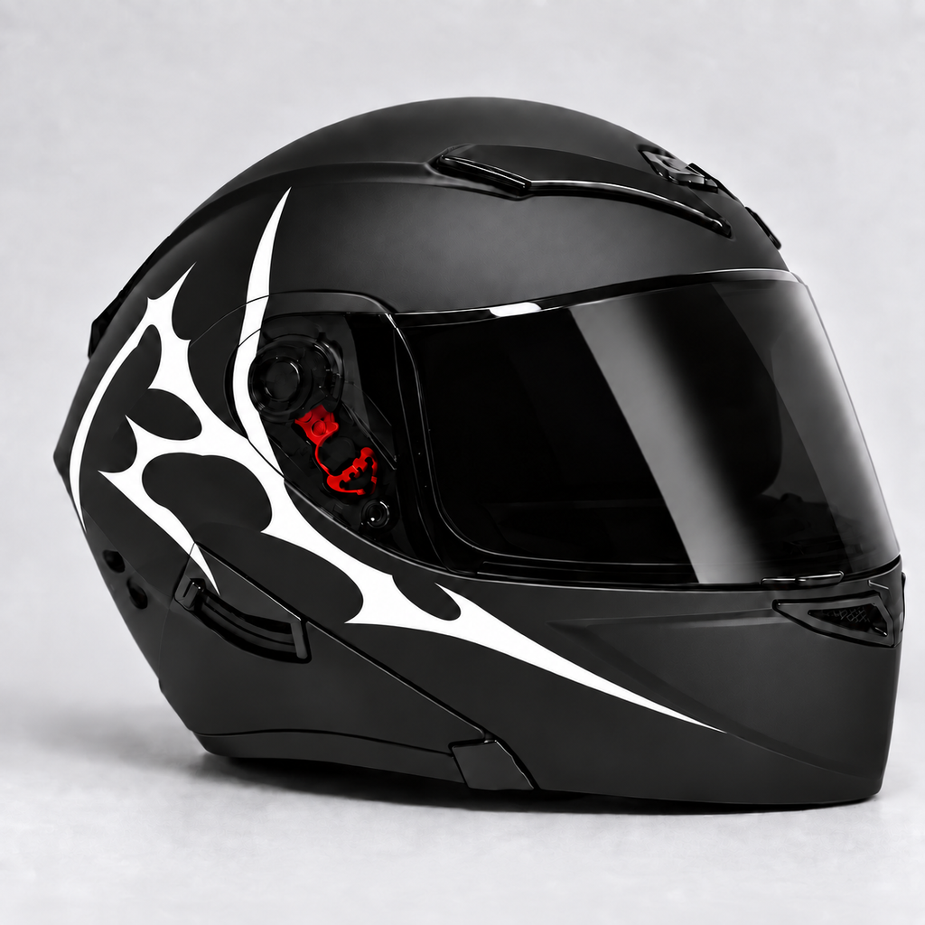 Notobyn tribal-01 sticker - right helmet view