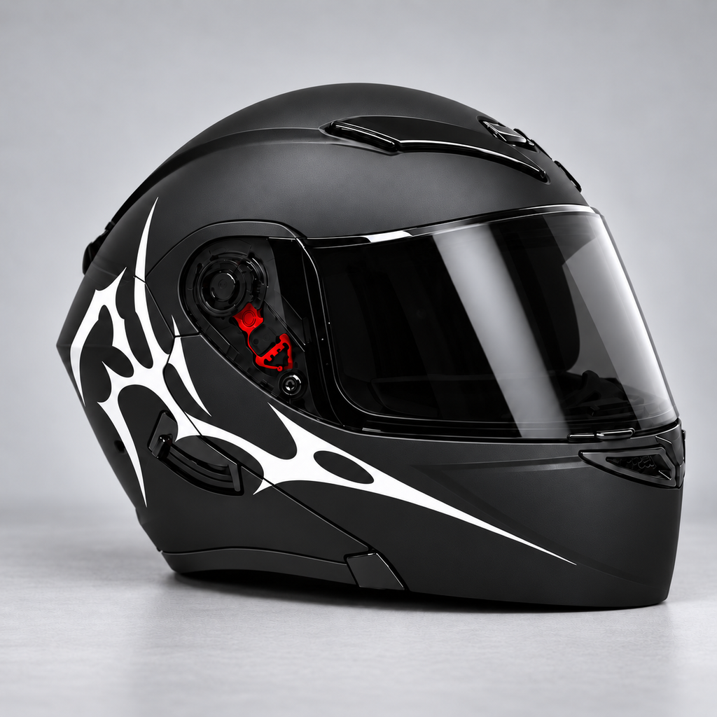 Notobyn tribal-03 sticker - right helmet view